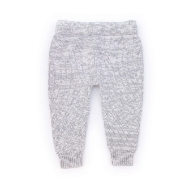 sustainable gender neutral baby pant in heather gray