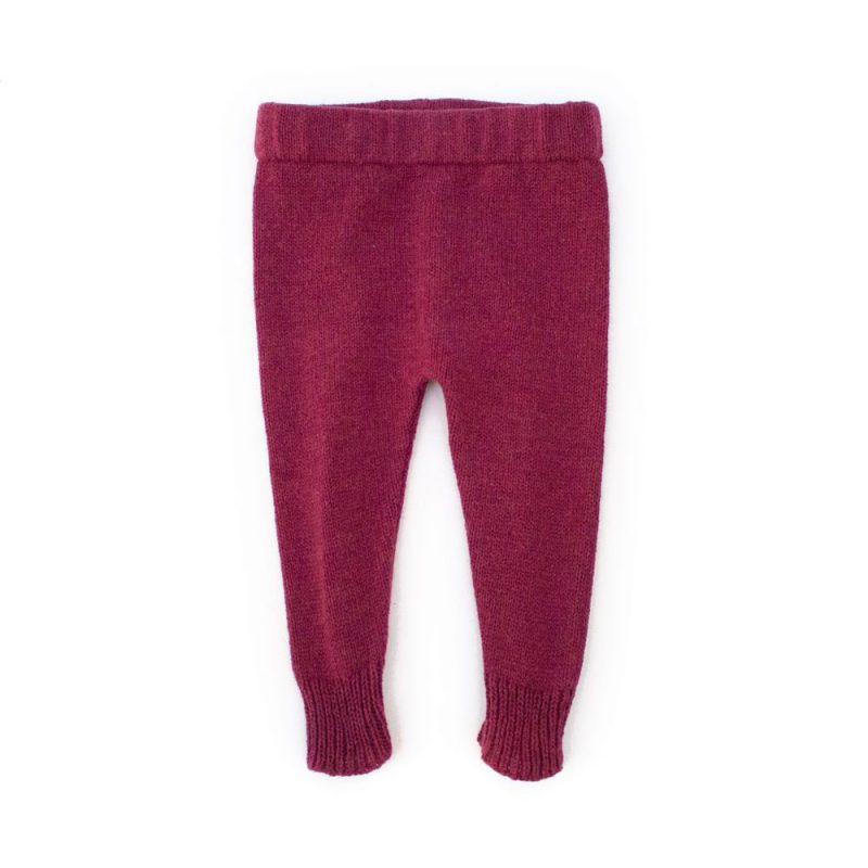 sustainable baby pant in magenta